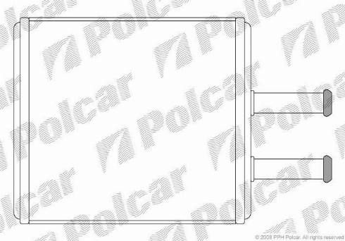 Polcar 4102N8-1 - Теплообмінник, опалення салону autocars.com.ua