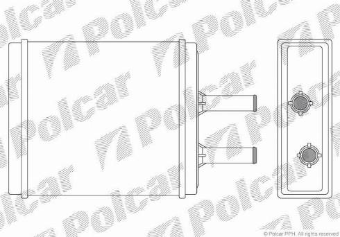 Polcar 4102N82X - Теплообмінник, опалення салону autocars.com.ua