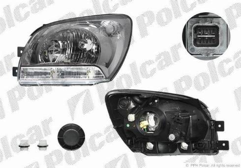 Polcar 4103101E - Основна фара autocars.com.ua