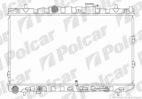 Polcar 4113085X - Радіатор, охолодження двигуна autocars.com.ua