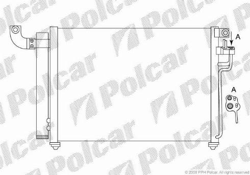 Polcar 4117K82X - Конденсатор, кондиціонер autocars.com.ua