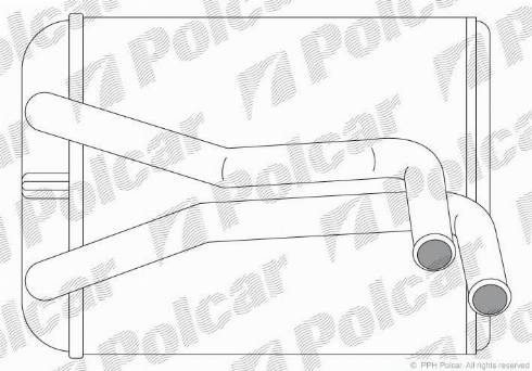 Polcar 4120N81X - Теплообмінник, опалення салону autocars.com.ua