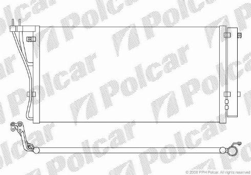 Polcar 4148K81X - Конденсатор, кондиціонер autocars.com.ua