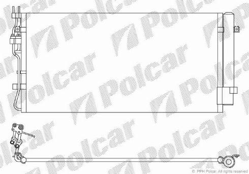 Polcar 4148K82X - Конденсатор, кондиціонер autocars.com.ua