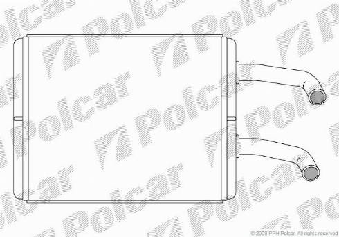 Polcar 4160N81X - Теплообмінник, опалення салону autocars.com.ua