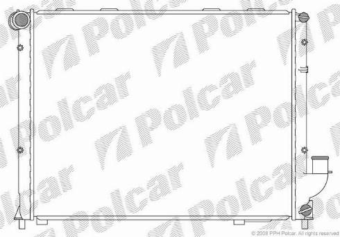 Polcar 4207082X - Радіатор, охолодження двигуна autocars.com.ua