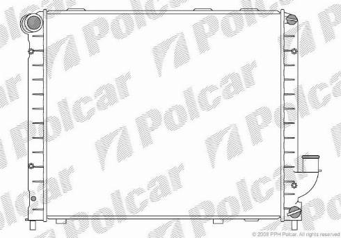 Polcar 4207083X - Радіатор, охолодження двигуна autocars.com.ua