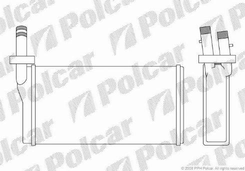 Polcar 4207N8-1 - Теплообменник, отопление салона avtokuzovplus.com.ua