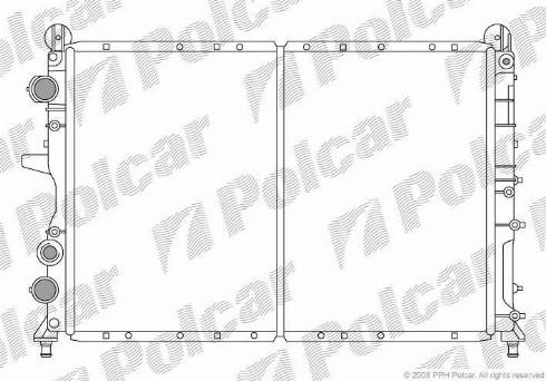 Polcar 4210081X - Радіатор, охолодження двигуна autocars.com.ua