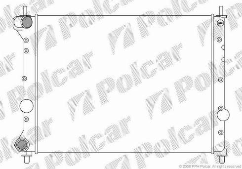 Polcar 421108-3 - Радіатор, охолодження двигуна autocars.com.ua