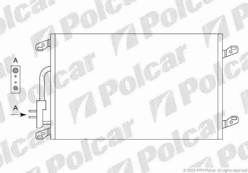 Polcar 4211K81X - Конденсатор, кондиціонер autocars.com.ua