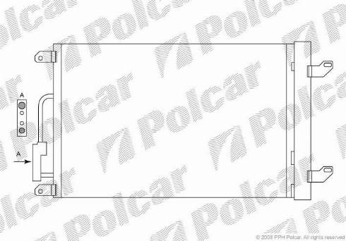 Polcar 4211K82X - Конденсатор, кондиціонер autocars.com.ua