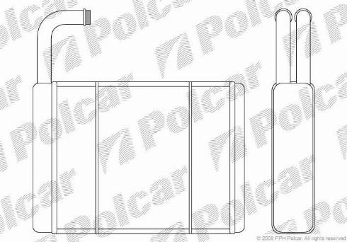 Polcar 4306N8-1 - Теплообменник, отопление салона autodnr.net