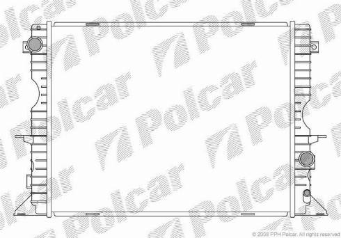 Polcar 430708-1 - Радіатор, охолодження двигуна autocars.com.ua