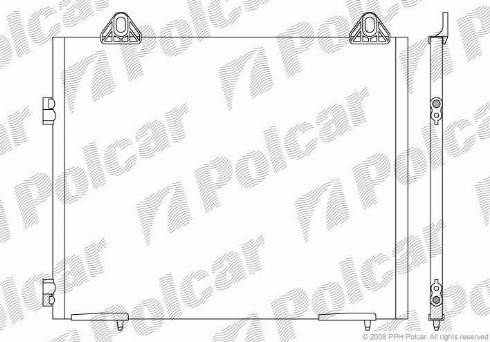 Polcar 4310K81X - Конденсатор, кондиціонер autocars.com.ua