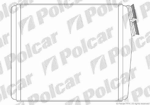 Polcar 4312N81X - Теплообменник, отопление салона autodnr.net