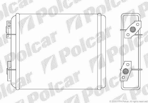 Polcar 4400N8-1 - Теплообменник, отопление салона autodnr.net