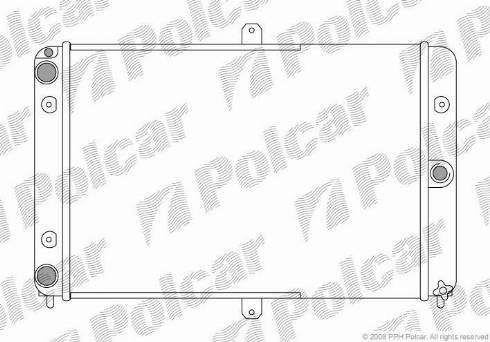 Polcar 440108-1 - Радиатор, охлаждение двигателя autodnr.net