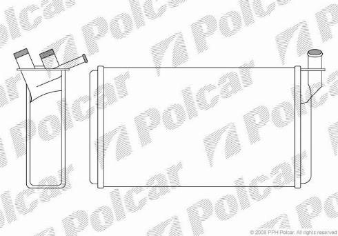 Polcar 4402N8-1 - Теплообмінник, опалення салону autocars.com.ua