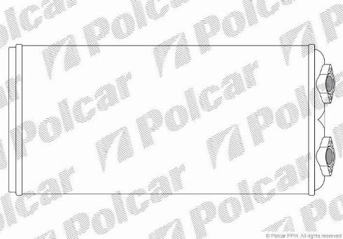 Polcar 4403N8-1 - Теплообмінник, опалення салону autocars.com.ua