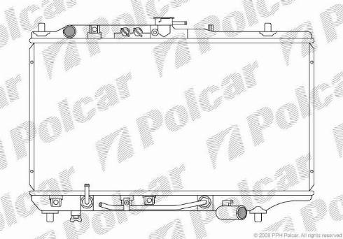 Polcar 450408-5 - Радіатор, охолодження двигуна autocars.com.ua