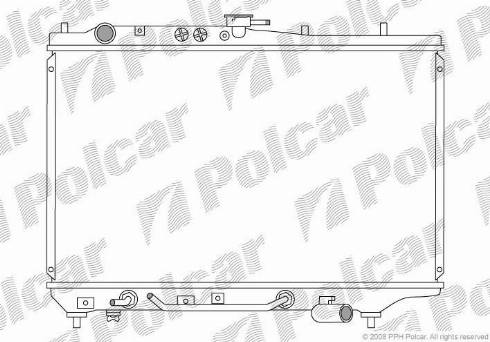 Polcar 450408-9 - Радіатор, охолодження двигуна autocars.com.ua