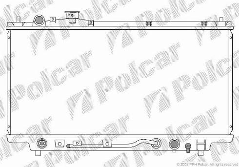 Polcar 4507083K - Радіатор, охолодження двигуна autocars.com.ua