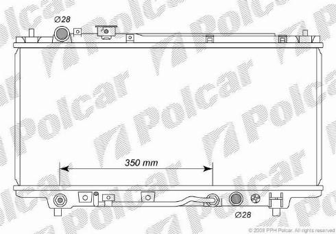 Polcar 450708-3 - Радіатор, охолодження двигуна autocars.com.ua