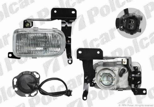 Polcar 4507302E - Противотуманная фара autocars.com.ua