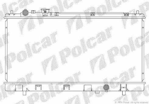 Polcar 450908-3 - Радіатор, охолодження двигуна autocars.com.ua