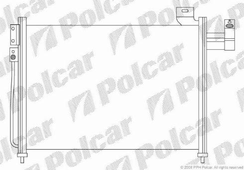 Polcar 4509K8C4 - Конденсатор, кондиціонер autocars.com.ua