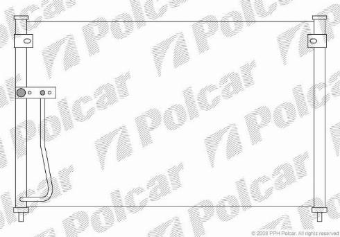 Polcar 4517K8C2 - Конденсатор, кондиціонер autocars.com.ua