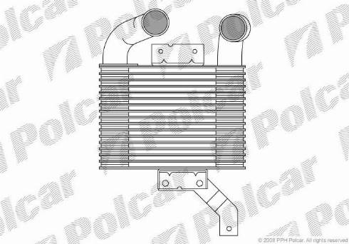 Polcar 4518J8-1 - Интеркулер, теплообменник турбины avtokuzovplus.com.ua