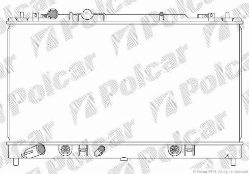 Polcar 451908-7 - Радіатор, охолодження двигуна autocars.com.ua