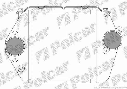 Polcar 4519J8-1 - Интеркулер autocars.com.ua