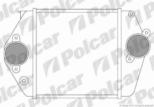 Polcar 4519J8A1 - Интеркулер autocars.com.ua