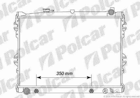 Polcar 452008-1 - Радіатор, охолодження двигуна autocars.com.ua