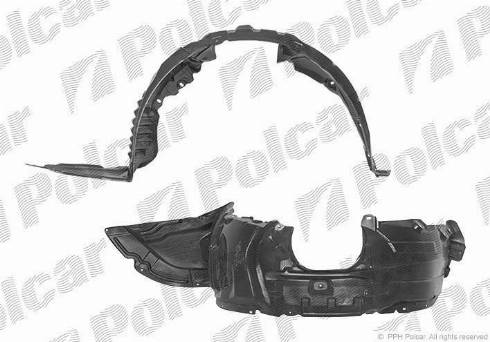 Polcar 4542FL-1 - Обшивка, колісна ніша autocars.com.ua