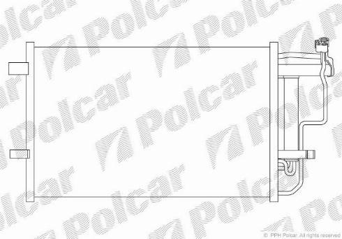 Polcar 4542K81K - Конденсатор, кондиціонер autocars.com.ua