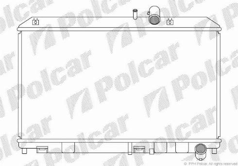 Polcar 454808-1 - Радиатор, охлаждение двигателя avtokuzovplus.com.ua