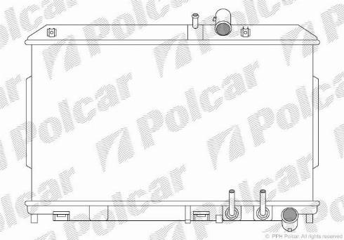 Polcar 454808-2 - Радиатор, охлаждение двигателя avtokuzovplus.com.ua