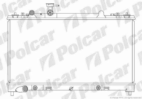 Polcar 456008-3 - Радіатор, охолодження двигуна autocars.com.ua