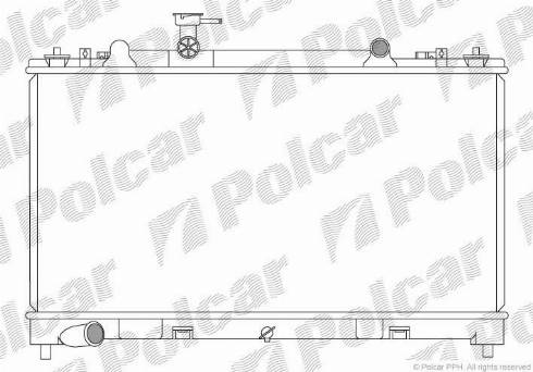 Polcar 456008-5 - Радіатор, охолодження двигуна autocars.com.ua