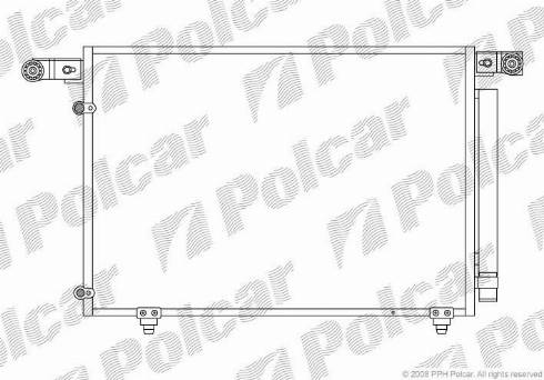 Polcar 4579K8C1 - Конденсатор кондиционера avtokuzovplus.com.ua