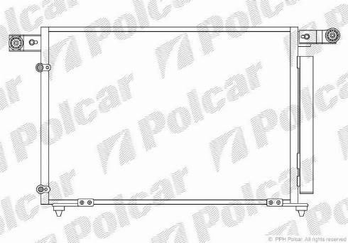 Polcar 4579K8C2 - Конденсатор кондиционера avtokuzovplus.com.ua