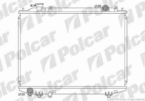 Polcar 4599081K - Радиатор, охлаждение двигателя autodnr.net