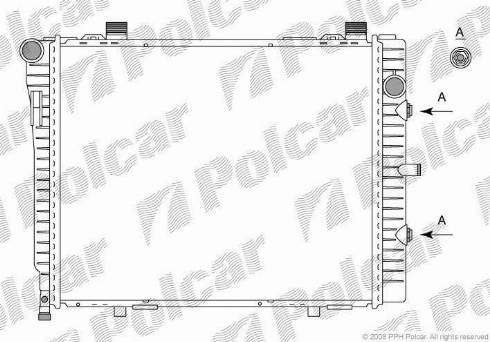 Polcar 5002086X - Радиатор, охлаждение двигателя avtokuzovplus.com.ua