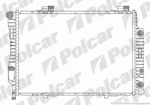 Polcar 5002087X - Радіатор, охолодження двигуна autocars.com.ua
