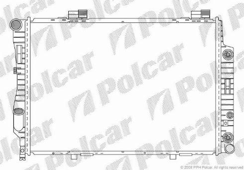 Polcar 500208-7 - Радіатор, охолодження двигуна autocars.com.ua