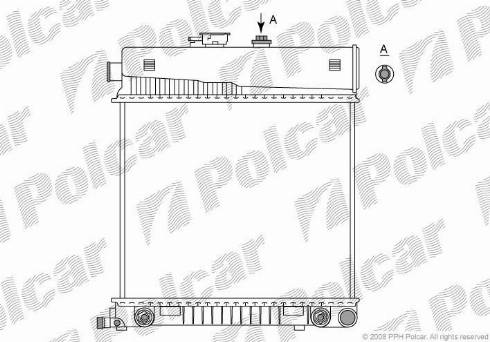 Polcar 5002088X - Радіатор, охолодження двигуна autocars.com.ua